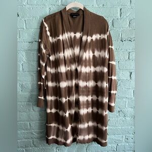 Sanctuary Green White Tie-Dye Cardigan (M)